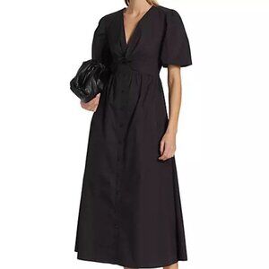 New Derek Lam 10 Crosby Maya Cotton Twist Front Maxi Dress P1881